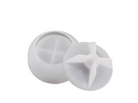 Molde silicona mini pote liso